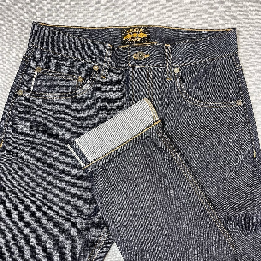 NWOT Mens Brave Star Selvedge Jeans Sz 29 X 34 Slim Taper